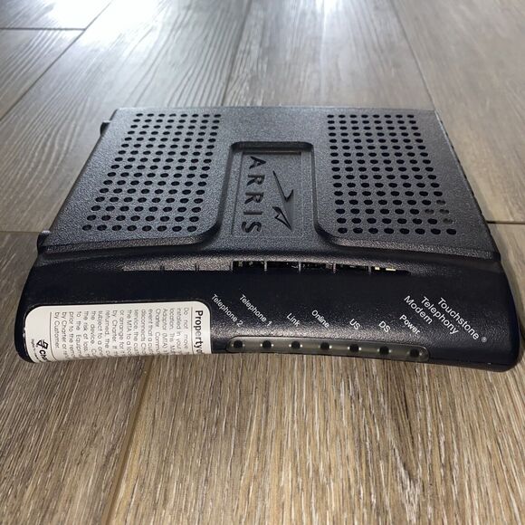 Arris TM632A Cable Touchstone Telephony Modem With Cables - Picture 6 of 8
